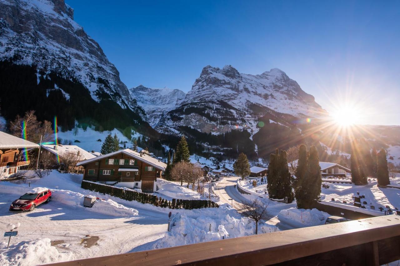 Atemberaubende Sicht Auf Eiger Nordwand Appartamento Grindelwald Esterno foto